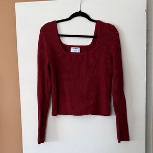 Old Navy Crimson Knit Top